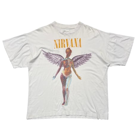 NIRVANA IN UTERO BRIGHT GREEN XL 0258