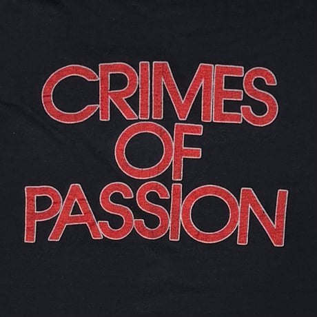PAT BENATAR CRIMES OF PASSION BLACK HANES XL 8489