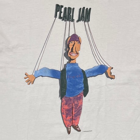 PEARL JAM 1993 FREAK WHITE HANES LARGE 9047