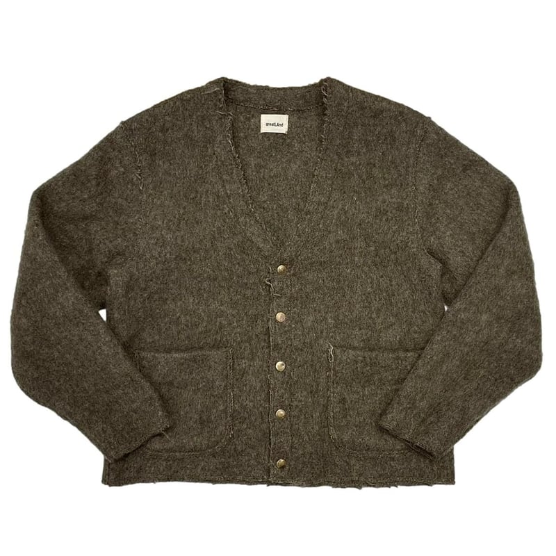 トップス greatLAnd/POLLYMAN MOHAIR CARDIGAN greatLAnd POLLYMAN MOHAIR CARDIGAN KHAKI | grea