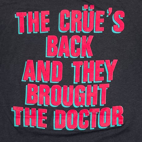 MOTLEY CRUE DR FEELGOOD THE CRUE'S BACK FITS LARGE 3482