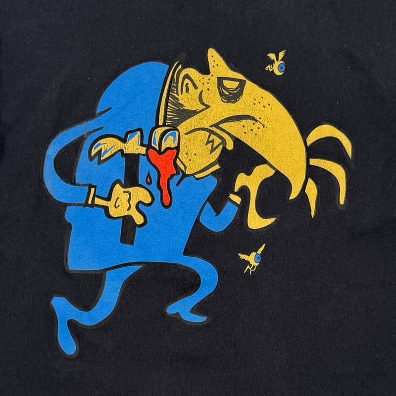 【LD】ワイルド・アット・ハート face/off フェイスオフ レースディスク THE WILDHEARTS DOUBLE SIDE CARTOON PRINT LS FIT