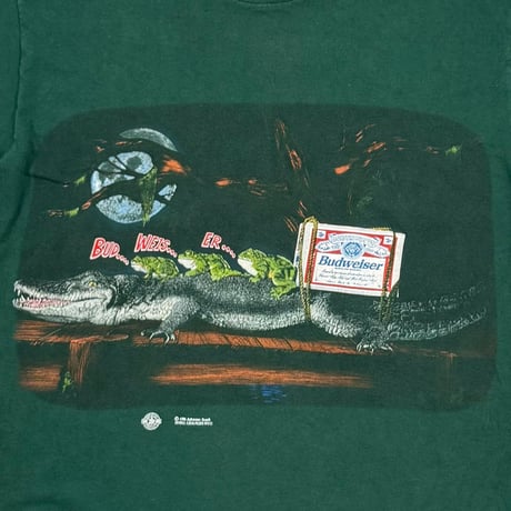 Budweiser 1996 CROCODILE & FROGS GREEN LARGE 1480