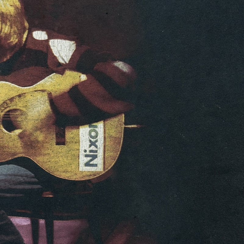 トップス NIRVANA  COBAIN NIXON GUITAR Anvil L NIRVANA KURT COBAIN NIXON GUITAR BOOTLEG ANVIL