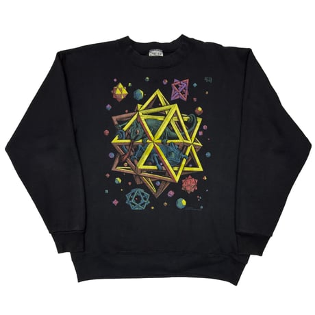 MC ESCHER ONEITA CREWNECK SWEAT BLACK LARGE 6461