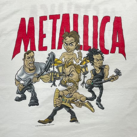 METALLICA 1996 TOUR WHITE FITS LARGE 0938