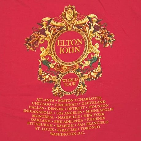 ELTON JOHN WORLD TOUR GIANNI VERSACE RED ANVIL XL 3317