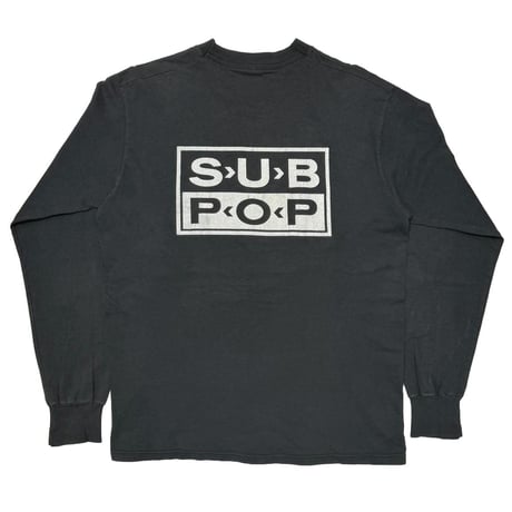 SUB POP NO COMMENT. TEXT LS BLACK FRUIT OF THE LOOM MEDIUM 7674