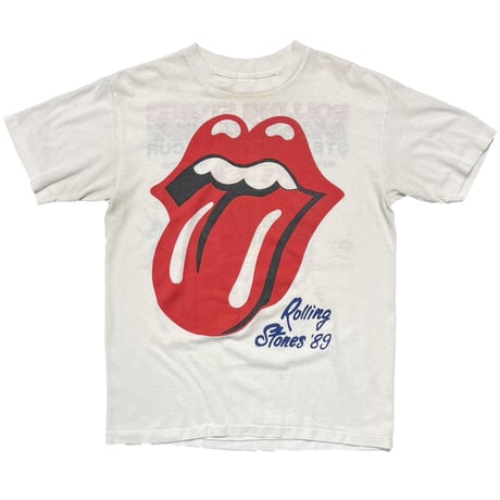 THE ROLLING STONES x GUNS N' ROSES x LIVING COLOUR 1989 STEEL WHEELS TOUR WHITE MEDIUM 3364