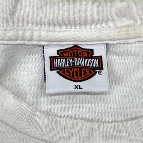 HARLEY DAVIDSON POCKET FLAME SLEEVE LS WHITE XL 4252