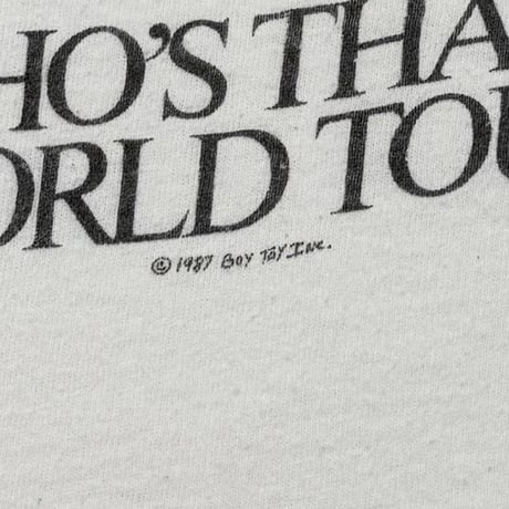 MADONNA WHO'S THAT GIRL WORLD TOUR 1987 WHITE HANES LARGE 8386