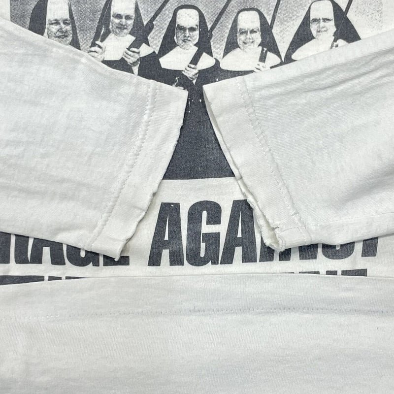 RAGE AGAINST THE MACHINE NUNS AND GUNS LS WHITE
