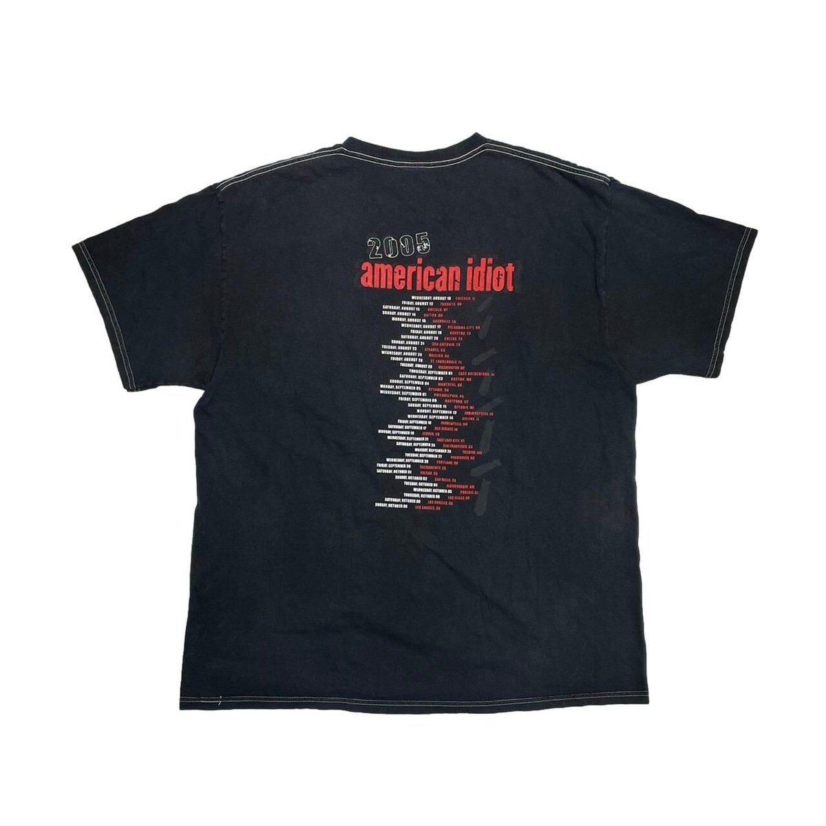 GREEN DAY 2005 AMERICAN IDIOT FRUIT OF THE LOOM GREEN DAY 2005 AMERICAN IDIOT FRUIT OF THE LOOM