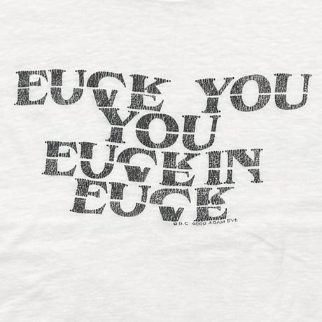 greatLAnd fuck love shirt / new vintage HANES MEDIUM 6042