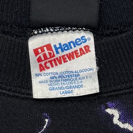 HARLEY DAVIDSON THUNDER & LIGHTNING PURPLE CREWNECK SWEAT HANES LARGE 9995
