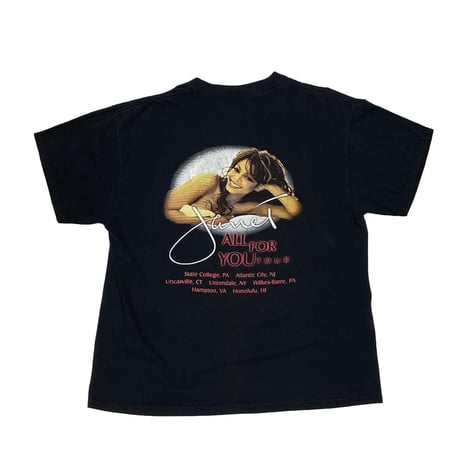 JANET JACKSON ALL FOR YOU TOUR DELTA XL BLACK TEE 8028