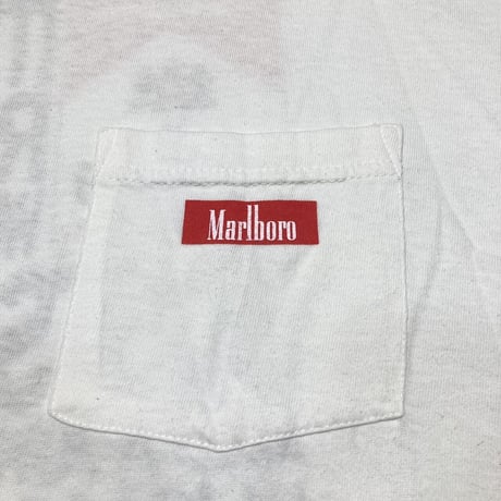 Marlboro COWBOYS STILL... KICK BACK POCKET TEE WHITE FITS XL 9972