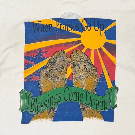 OLD&VINTAGE JESUS WHEN PARAISES GO UP JERZEES XL 0687