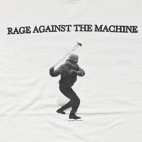 RAGE AGAINST THE MACHINE A MASS OF TEARS WHITE TULTEX LARGE 1969