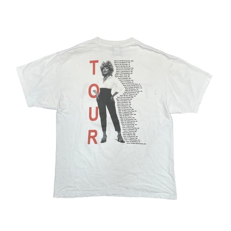 TINA TURNER TWENTY FOUR TOUR GIANT LARGE WHITE 0900
