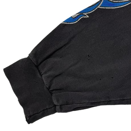 HARLEY DAVIDSON BLUE EMBLEM BLUE FLAME LS MANCUSO HANES XL 4950