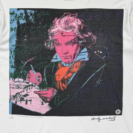 ANDY WARHOL 1993 BEETHOVEN WHITE XL 8344