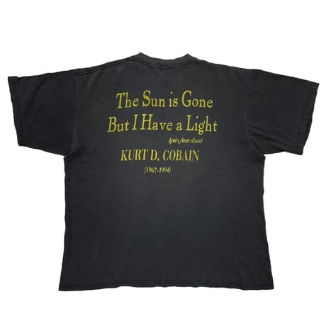NIRVANA KURT COBAIN MEMORIAL MTV UNPLUGGED The Sun is Gone GIANT XL 4258