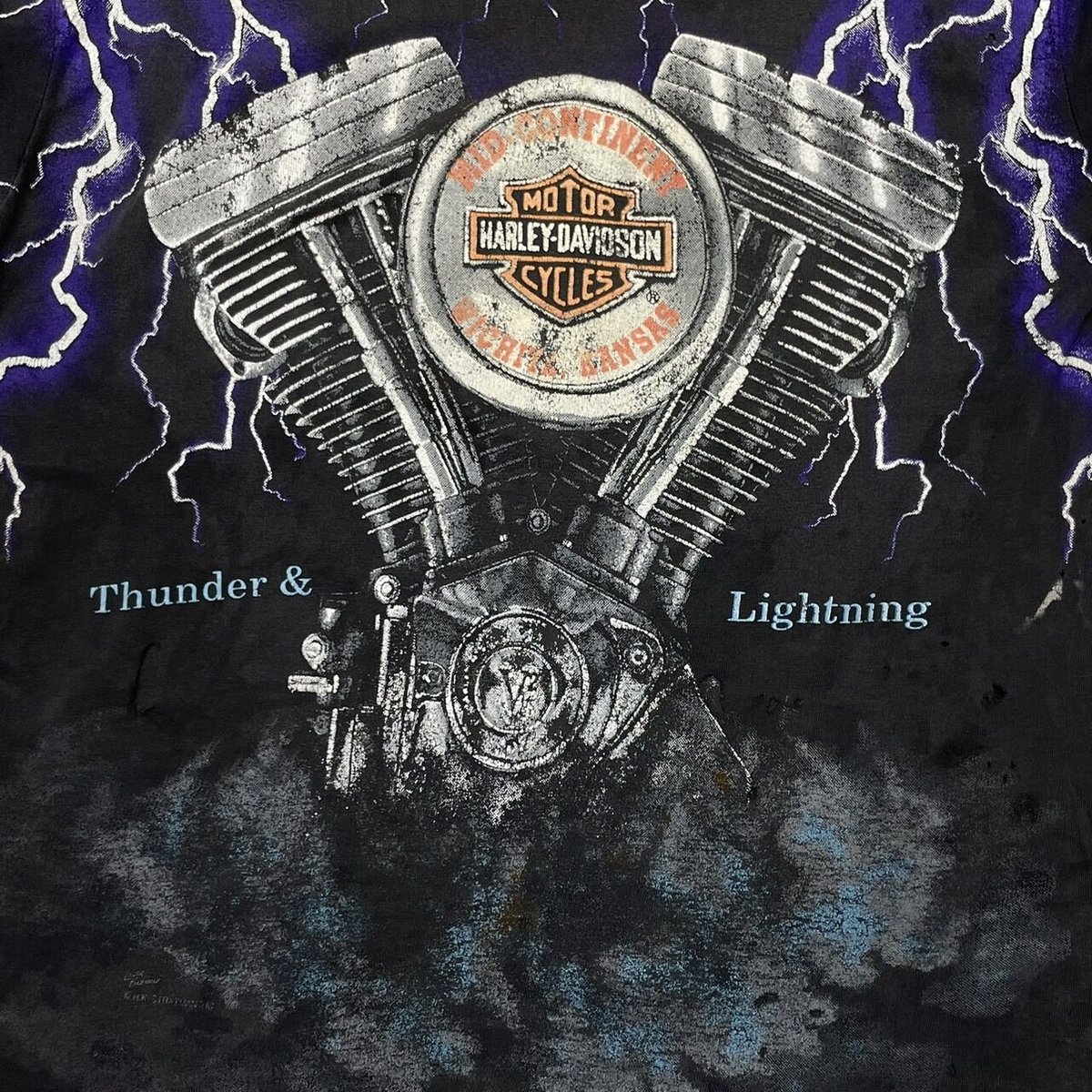 HarleyDavidson 【Thunder Lightning】 U.S.A HARLEY DAVIDSON THUNDER & LIGHTNING FITS MEDIUM