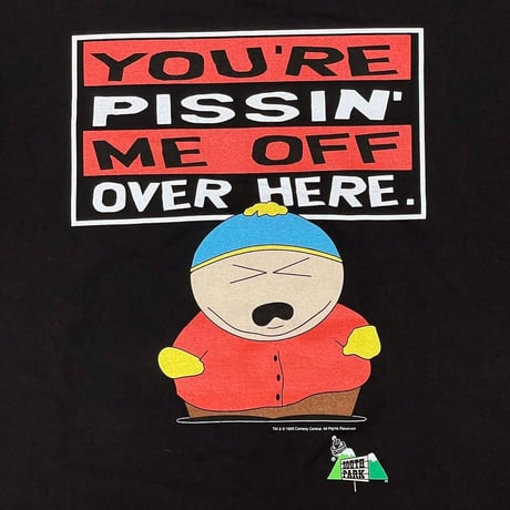 SOUTH PARK 1998 STAN MARSH YOU'RE PISSIN ME OFF OVER HERE. TULTEX XL 0566