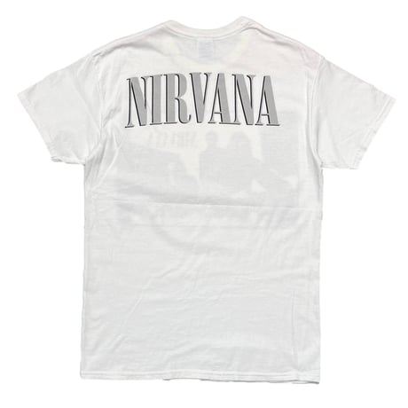 NIRVANA 00S MONOCHROME PORTRAIT WHITE GILDAN MEDIUM 8536