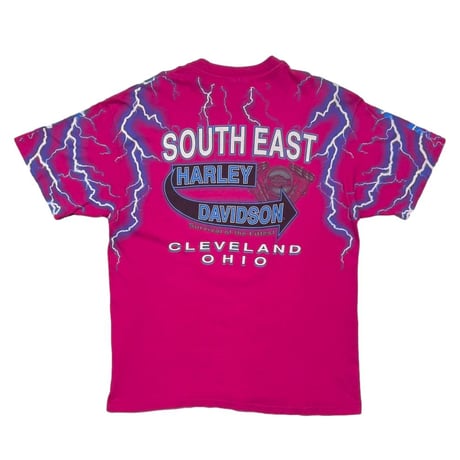 HARLEY DAVIDSON THUNDER & LIGHTNING OVP CLEVELAND OHIO PINK LARGE 9117