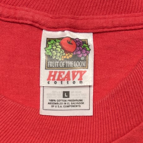 JOBLESS 00s EINSTEIN RED FRUIT OF THE LOOM LARGE 2745