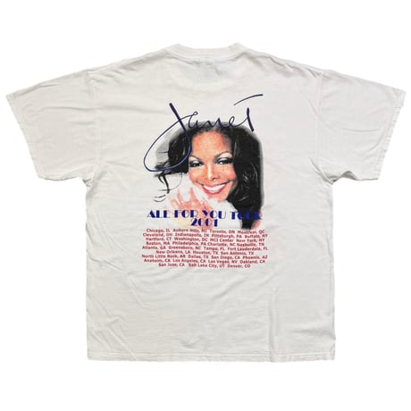 JANET JACKSON ALL FOR YOU TOUR 2001 WHITE DELTA XL 4030