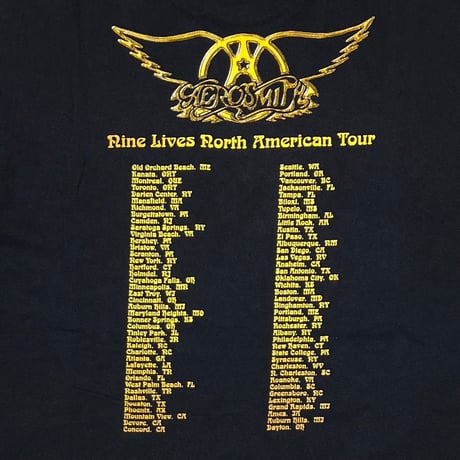 AEROSMITH NINE LIVES NORTH AMERICAN TOUR giant XL 2962