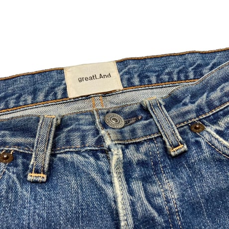 greatLAnd original GRUNGE MAN DENIM PANT SMALL-MEDIUM / LEVIS 501 BIG E