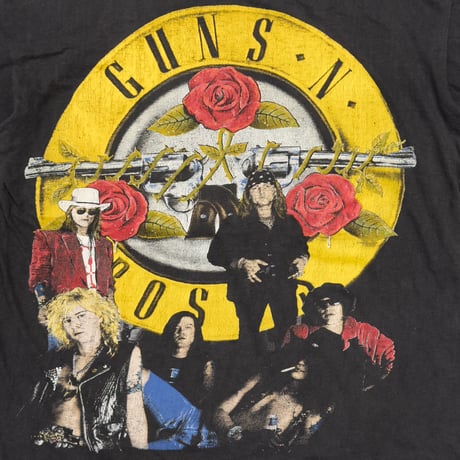 GUNS N' ROSES CIRCLE LOGO & MEMBER BOOTLEG BACK USE YOUR ILLUSION LARGE 5388