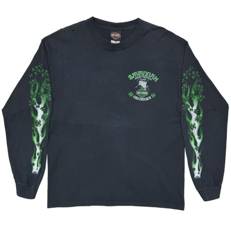 HARLEY DAVIDSON SAVANNAH GREEN CLOVER LS LARGE 6854