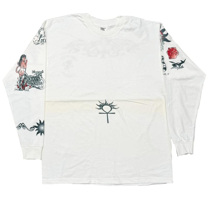 DENNIS RODMAN TATTOO LS WHITE XL 0467 | greatLA