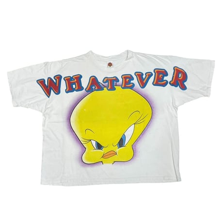 LOONEY TUNES WHATEVER TWEETY TEE WHITE FITS XL 9445
