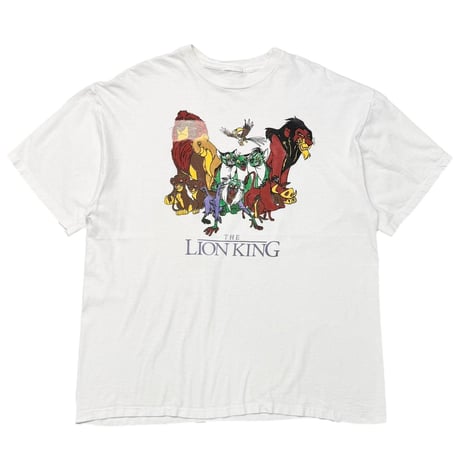 DISNEY VINTAGE THE LION KING BOOTLEG WHITE FITS XL 0221
