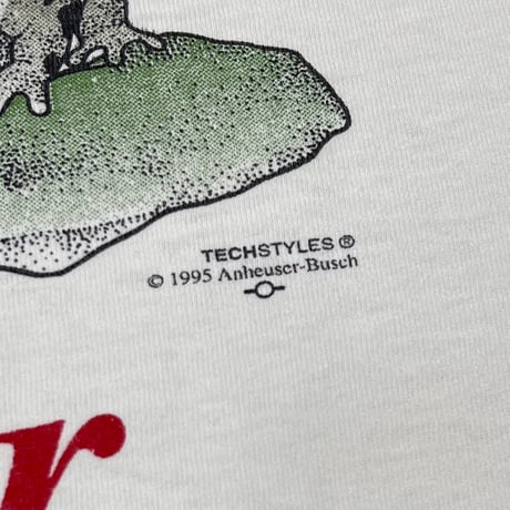 Budweiser KING OF BEER FROGS Hawaii WHITE ALL SPORT LARGE 6589