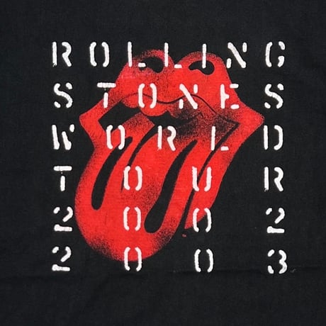 ROLLING STONES LIP & TONGUE 2002-2003 WORLD TOUR ACME FITS LARGE 6380