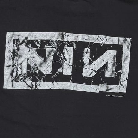 NINE INCH NAILS LOCAL CREW BACK CRUSH NIN LOGO HANES XL 3359