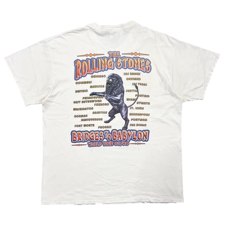 THE ROLLING STONES 1997 BRIDGES TO BABYLON BOOTLEG WHITE DELTA XL 4873