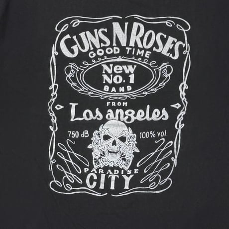 GUNS N' ROSES JACK DANIELS PARODY BLACK FITS LARGE 8626