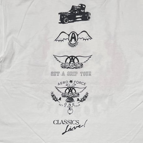 AEROSMITH 1994 MAMA KIN MA KIN WHITE SOF TEE XL 0675