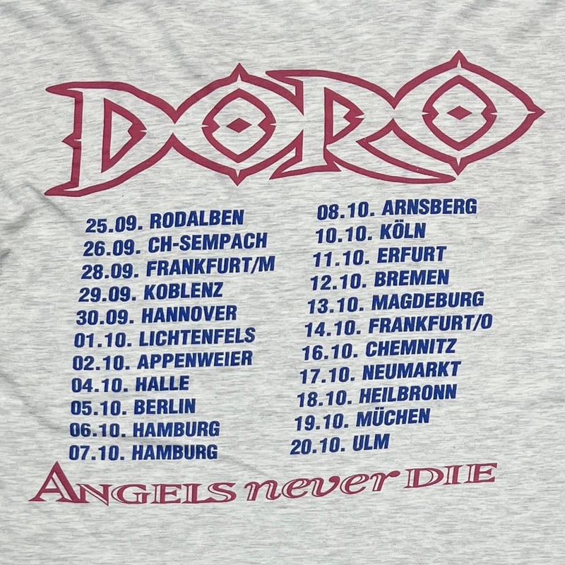 DORO PESCH ANGELS NEVER DIE ASH GREY EURO FITS 