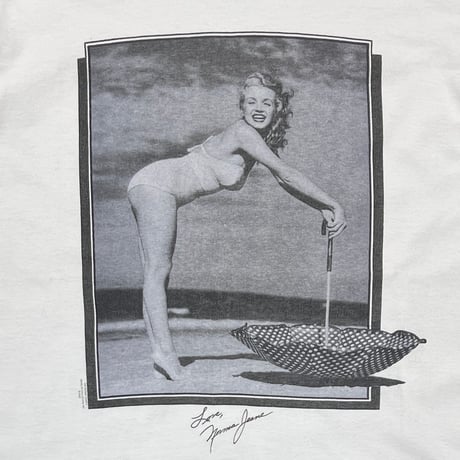 MARILYN MONROE 1992 Love, Norma Jeane PORTRAIT MONOCHROME WHITE FITS XL 4953