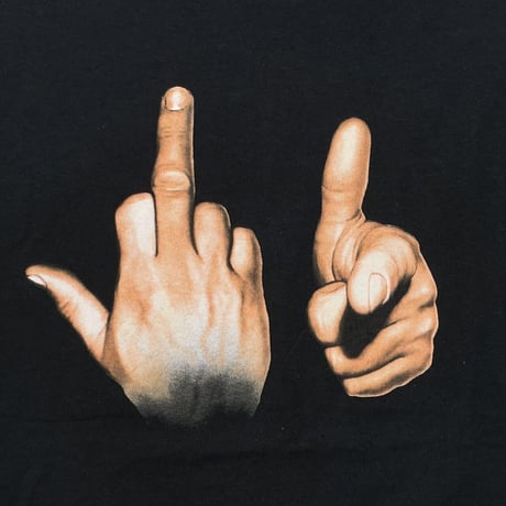 OLD & VINTAGE FUCK YOU HAND SIGN DELTA XXL 0785