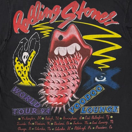 THE ROLLING STONES VOODOO LOUNGE BACK BIG SPIKE TONGUE BOOTLEG FITS LARGE 1166